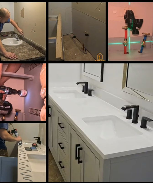 avatar Oakville Vanity Installation